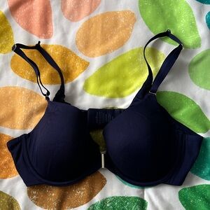 ThirdLove Navy Front-closure T-Shirt Bra with Racerback Option